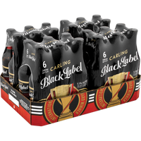Thùng bia Carling Black Label Beer 340ml 24 chai (24 Bottles)